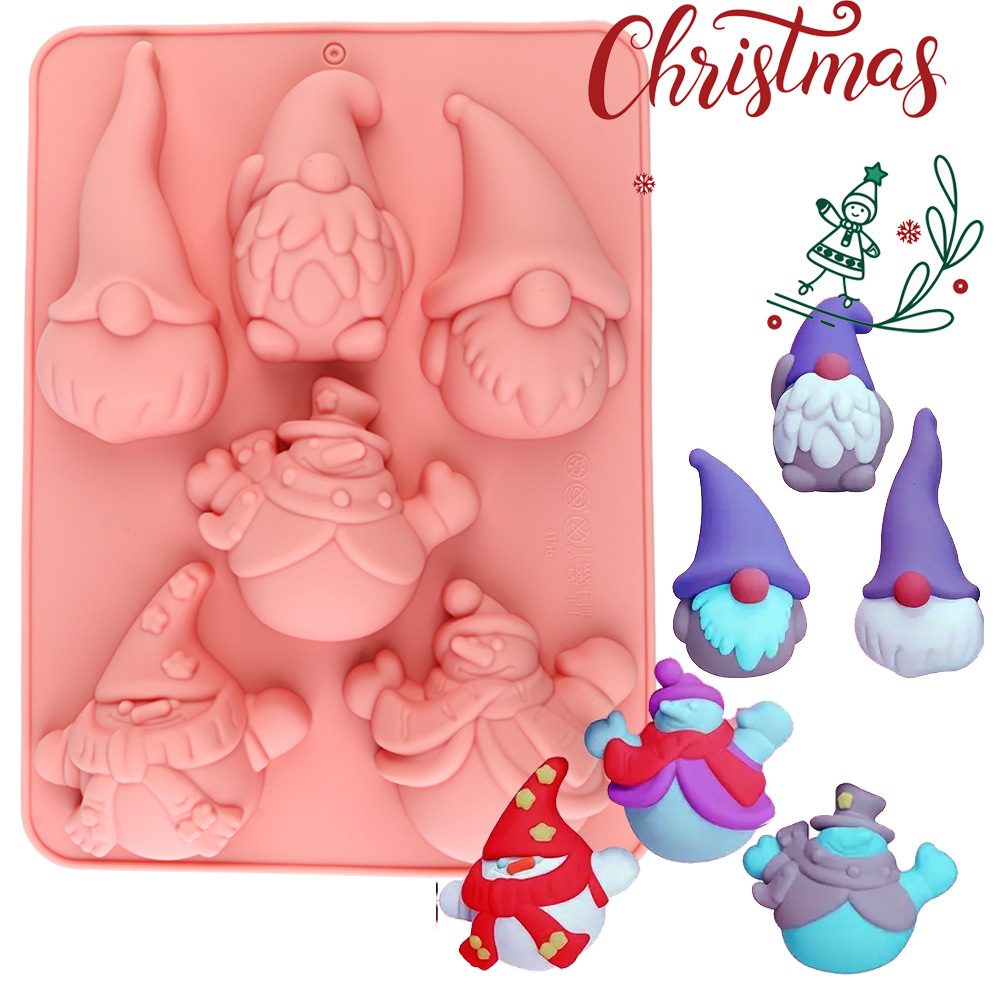 6-Cavity Christmas Gnome Cake  - Candle Making Supplies Online review and price