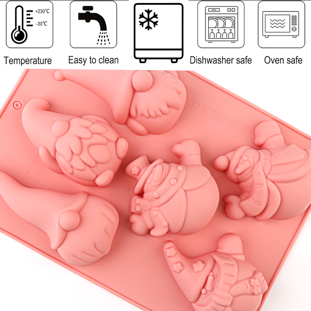6-Cavity Christmas Gnome Cake  - Candle Making Supplies Online review and price