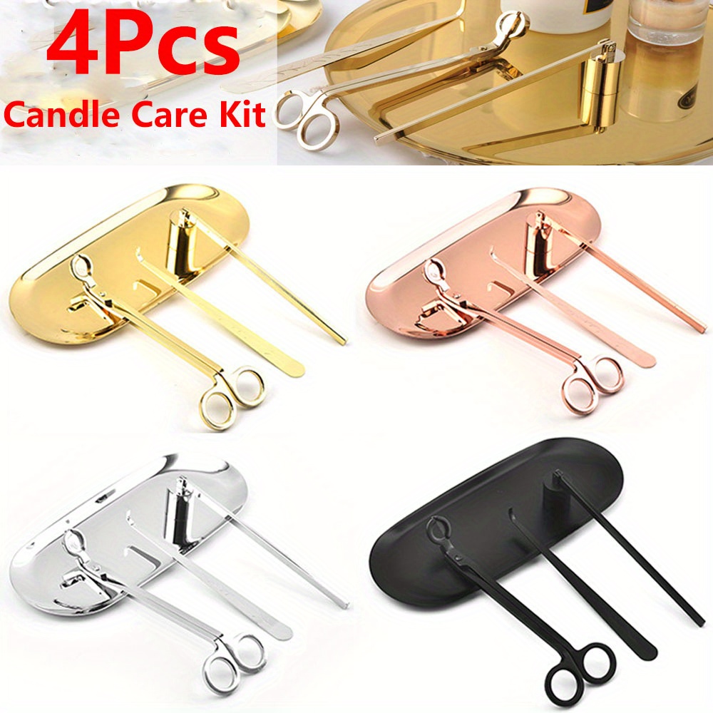 4pcs/set Luxury Candle Care Ki - Candle Making Supplies Online review and price