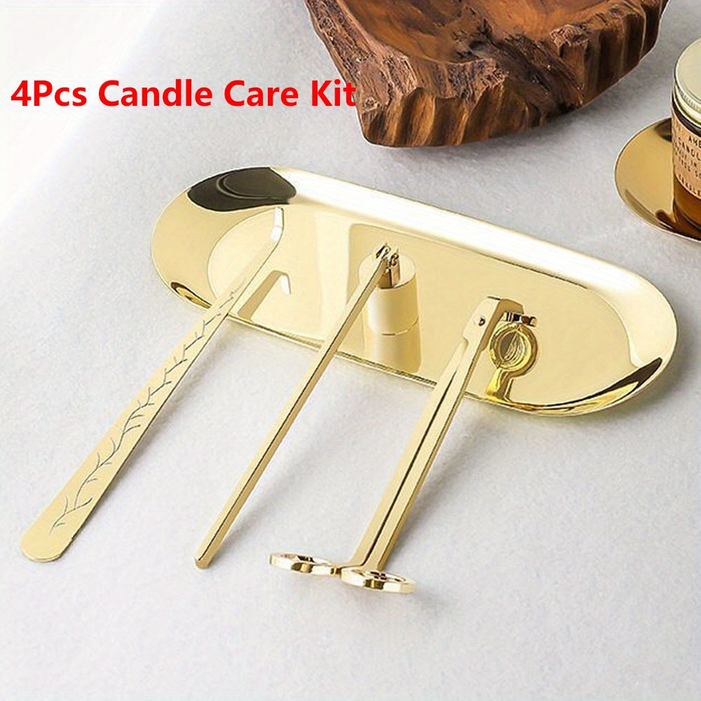 4pcs/set Luxury Candle Care Ki - Candle Making Supplies Online review and price