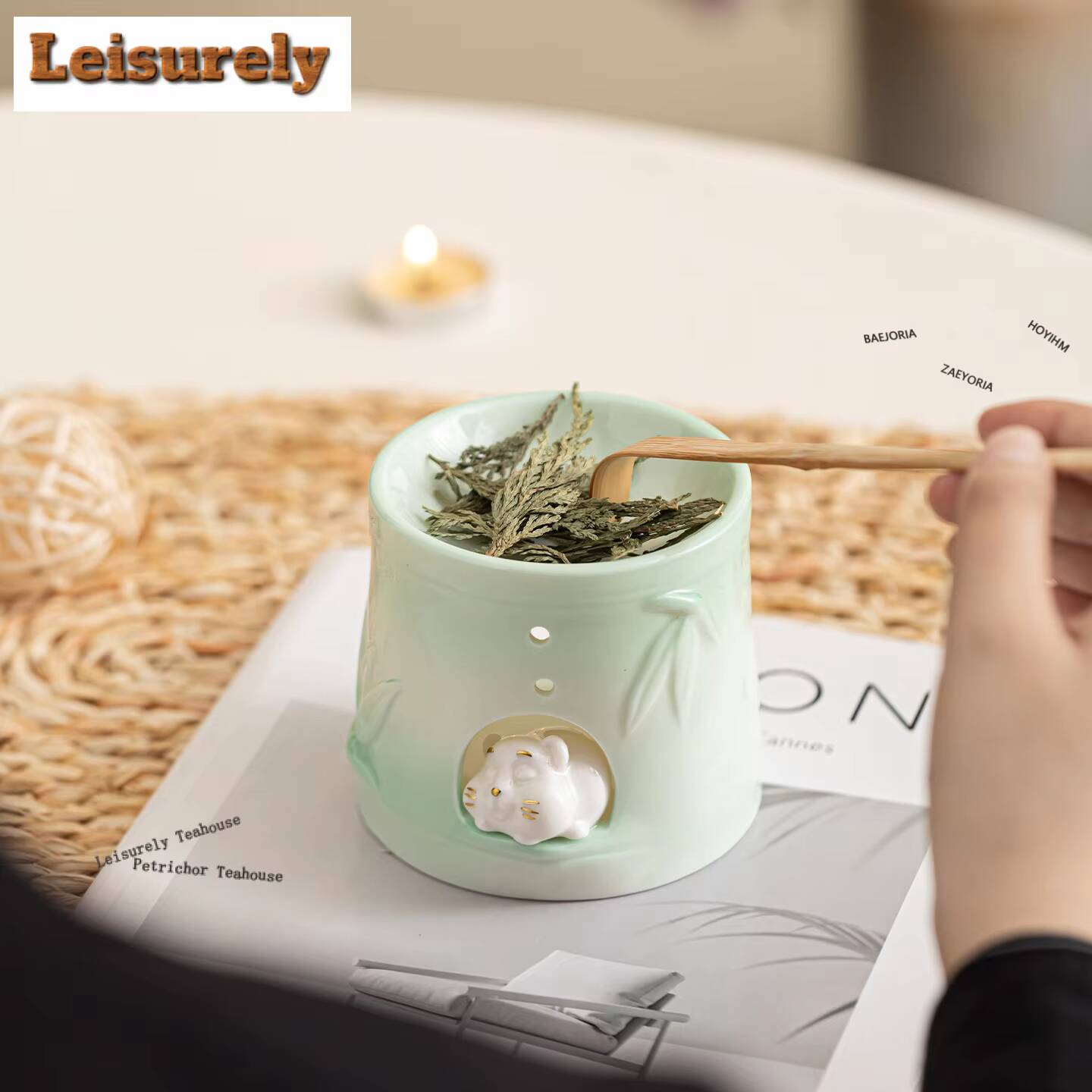 Bamboo Rat Incense Holder Zen  - Zen Candle Supplies review and price